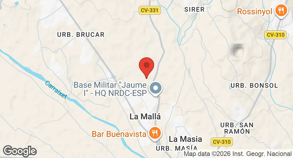 Map of Bétera Air Base