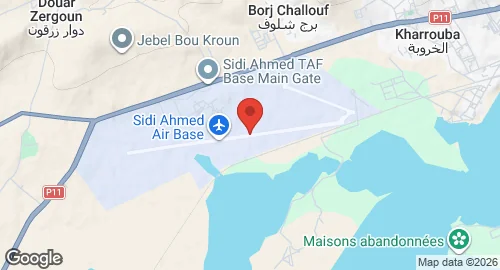 Map of Bizerte-Sidi Ahmed Air Base
