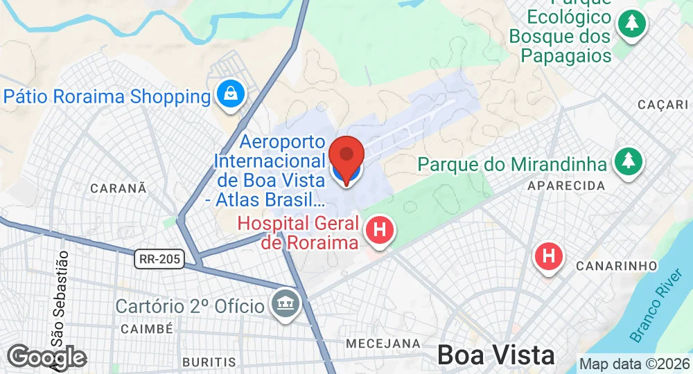 Map of Boa Vista Air Force Base