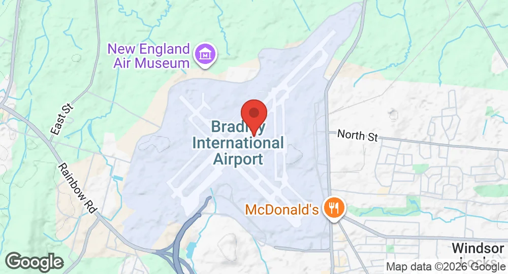 Map of Bradley Air National Guard Base