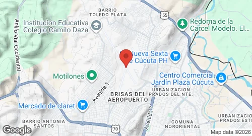 Map of Brigadier General Camilo Daza Alvarez Air Base