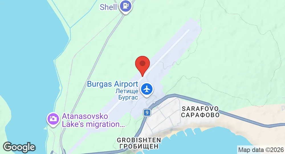 Map of Burgas Airport