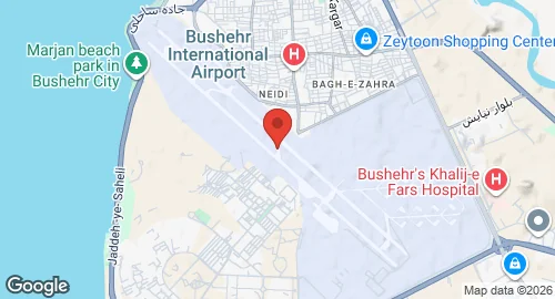 Map of Bushehr Airport