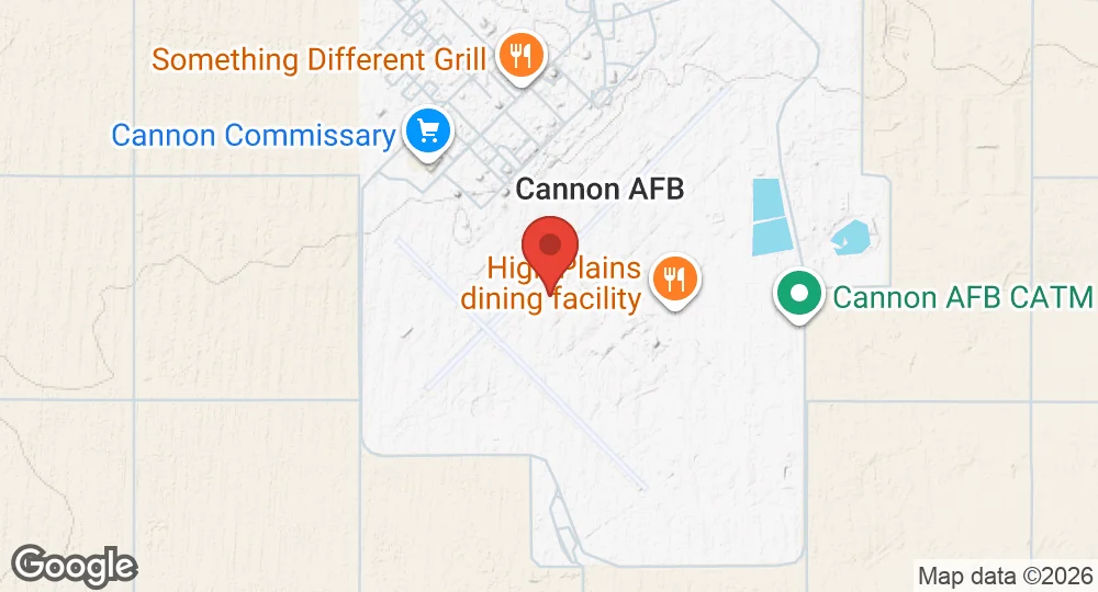 Map of Cannon Air Force Base