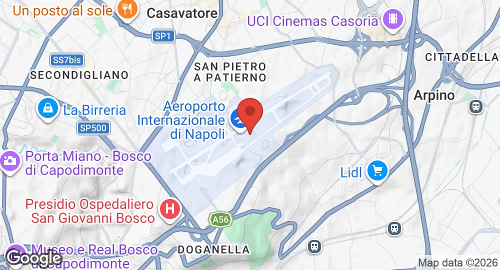 Map of Capodichino Air Base