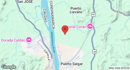 Map of Captain Germán Olano Moreno Air Base