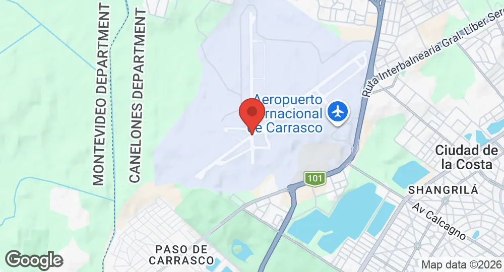 Map of Carrasco Air Base