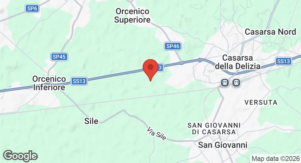 Map of Casarsa della Delizia Air Base