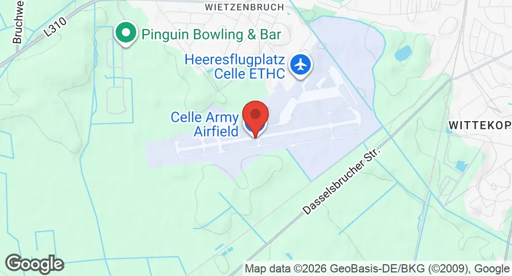 Map of Celle Air Base
