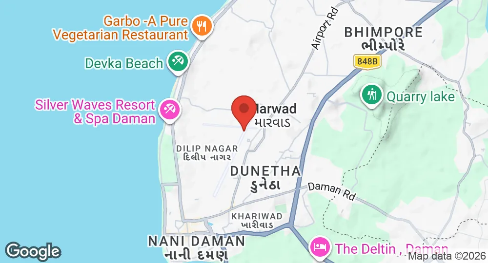 Map of Coast Guard Air Station Daman