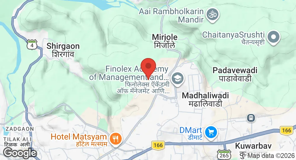 Map of Coast Guard Air Station Ratnagiri