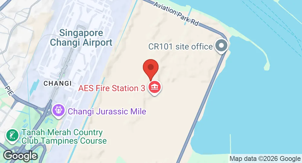 Map of Changi Air Base (East)