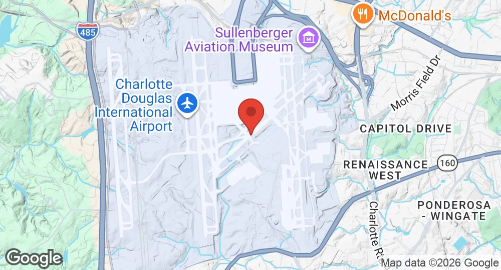 Map of Charlotte Air National Guard Base