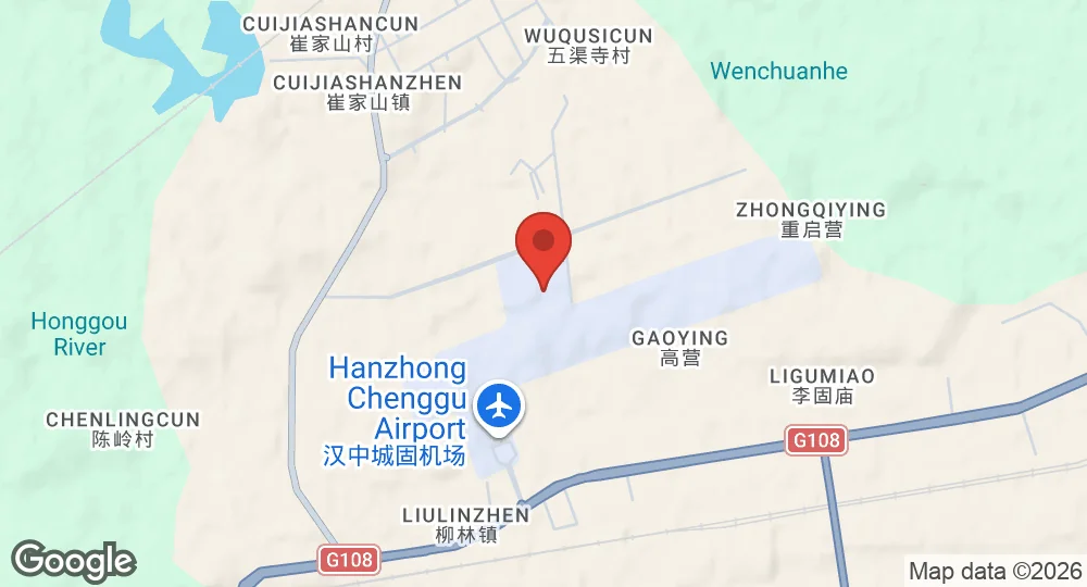 Map of Chenggu Air Base