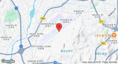 Map of Cheongju Air Base
