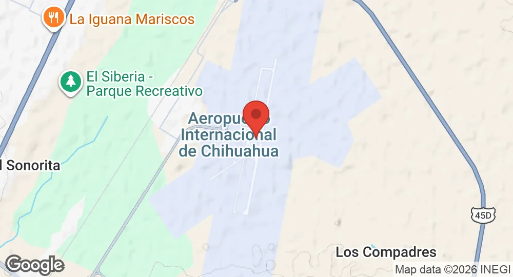 Map of Chihuahua International Airport