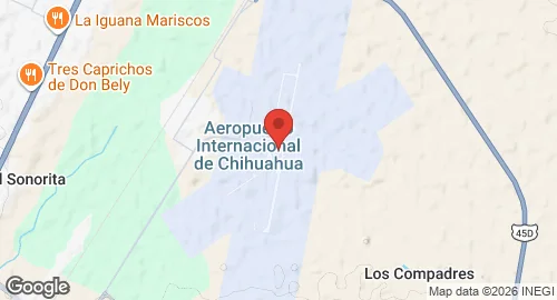 Map of Chihuahua International Airport