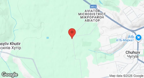 Map of Chuhuiv Air Base