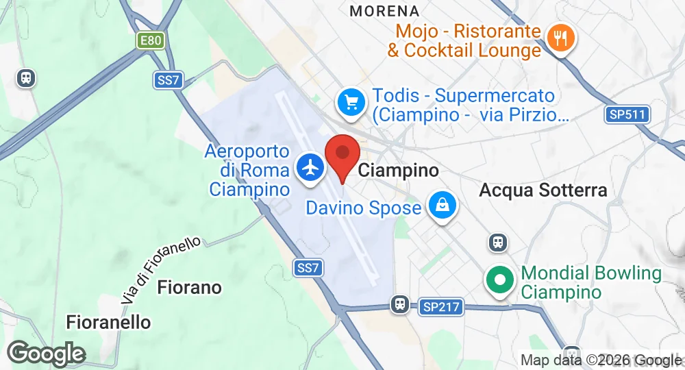 Map of Ciampino Air Base