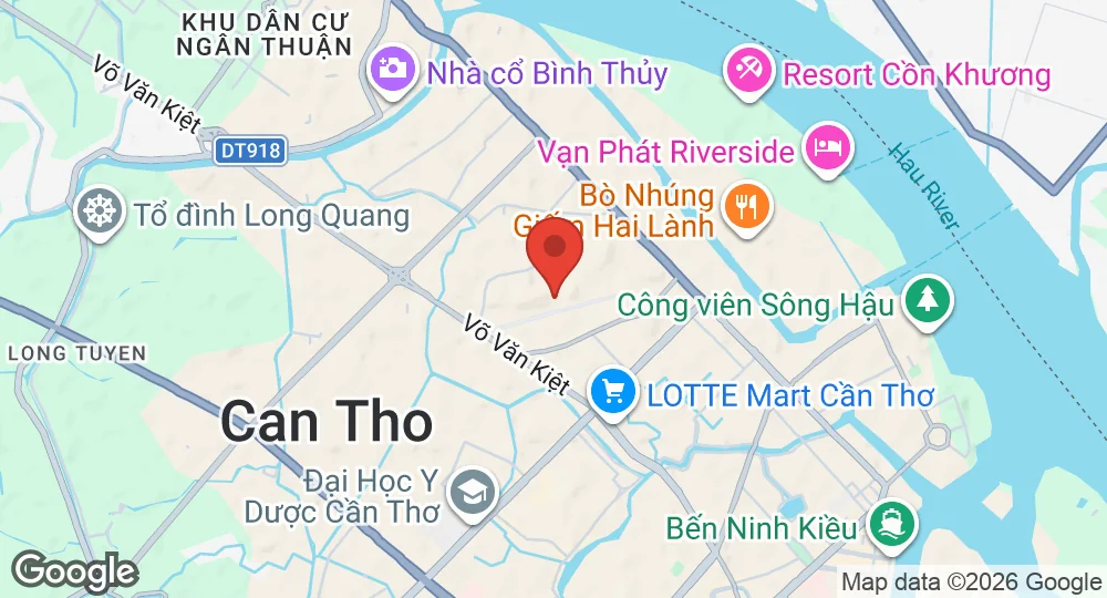 Map of Cần Thơ Airfield