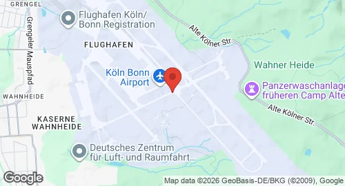 Map of Cologne Bonn Airport
