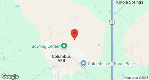 Mapa de Columbus Air Force Base