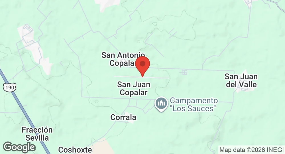Map of Comitán/Copalar Air Force Base