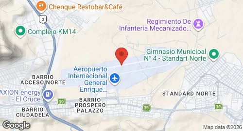 Map of Comodoro Rivadavia Air Base