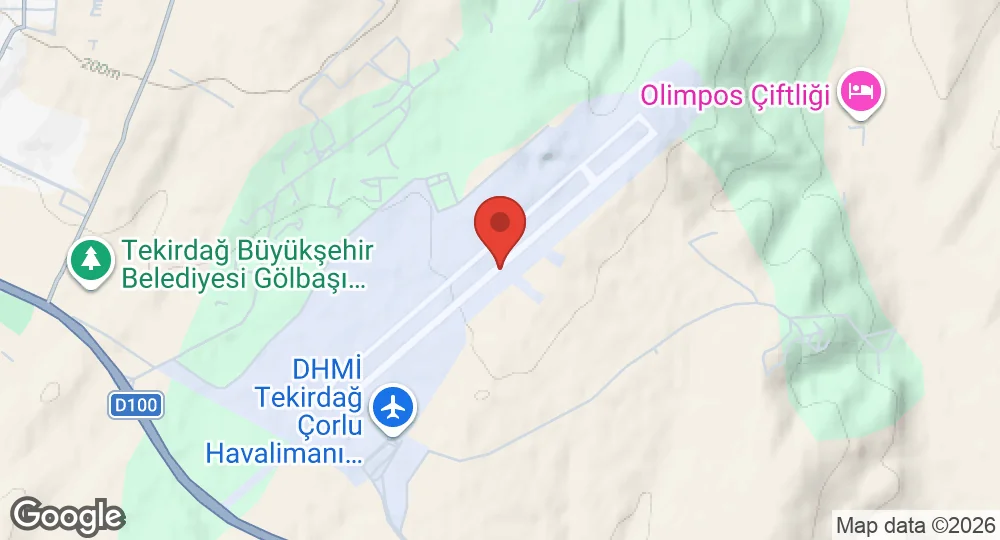 Map of Çorlu Air Base