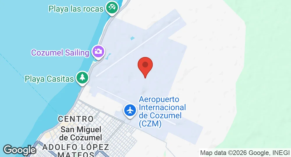 Map of Cozumel International Airport