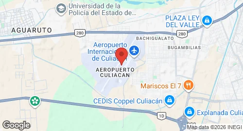 Map of Culiacán International Airport