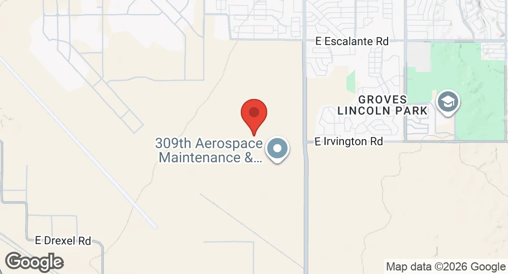 Map of Davis–Monthan Air Force Base