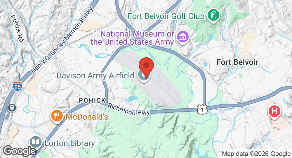 Map of Davison Army Airfield