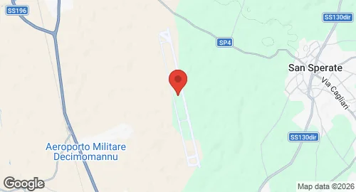 Map of Decimomannu Air Base