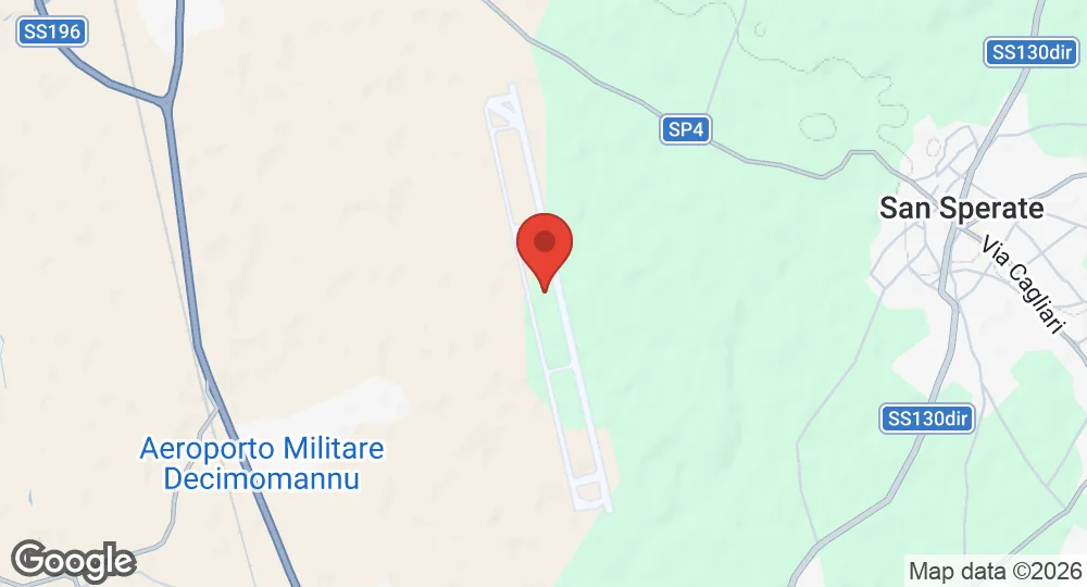 Map of Decimomannu Air Base