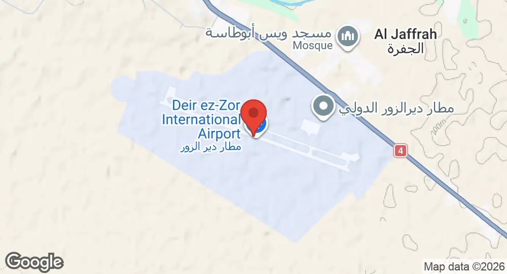Map of Deir ez-Zor Airport