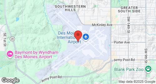 Mapa de Des Moines Air National Guard Base