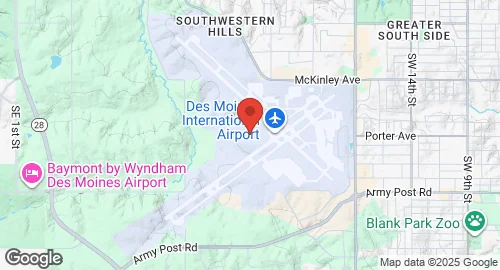 خريطة Des Moines Air National Guard Base