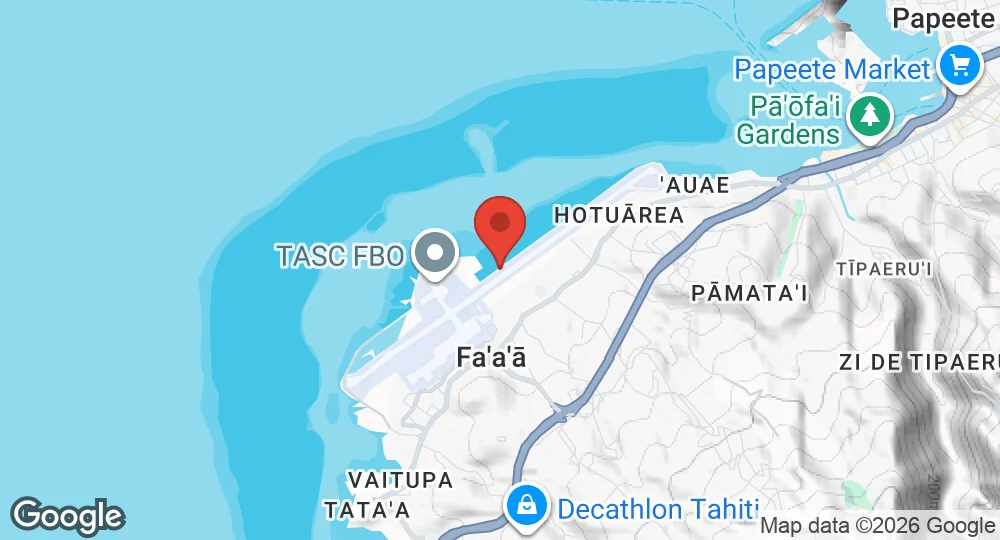 Map of Détachement air 190 Tahiti-Faa'a