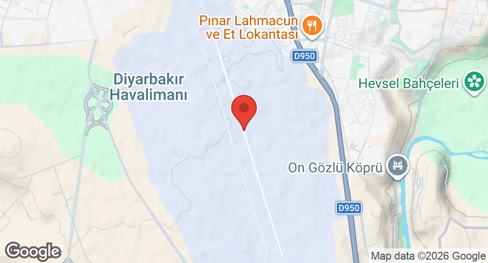 Map of Diyarbakır Air Base