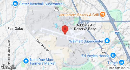 Mapa de Dobbins Air Reserve Base