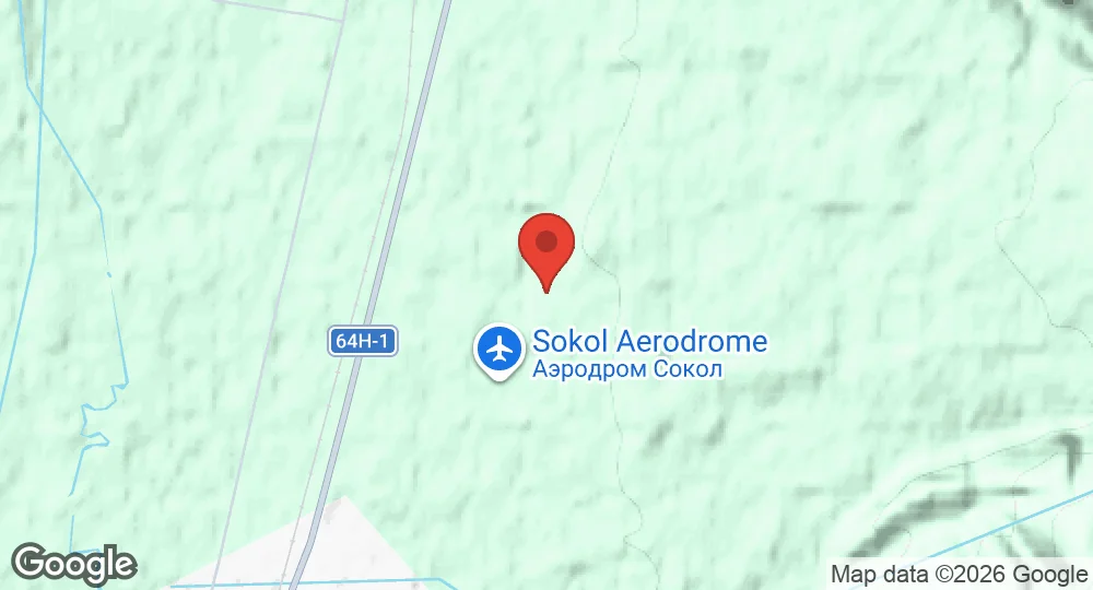Map of Dolinsk-Sokol Air Base