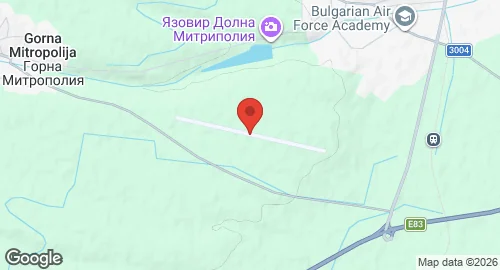 Map of Dolna Mitropoliya Air Base