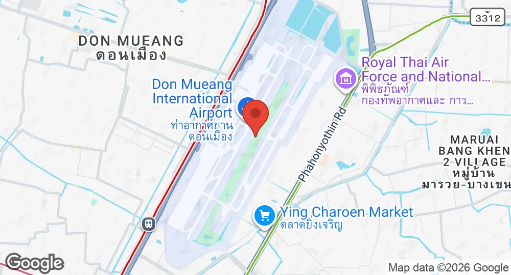 Map of Don Muang Royal Thai Air Force Base