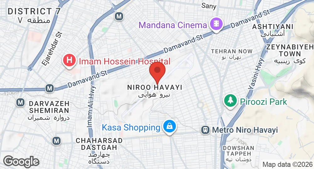 Map of Doshan Tappeh Air Base