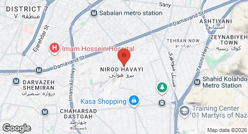 Map of Doshan Tappeh Air Base