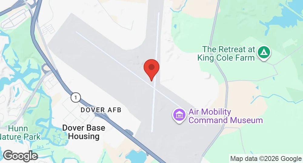 Map of Dover Air Force Base