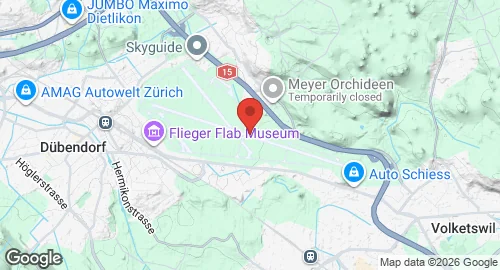 Map of Dübendorf Air Base