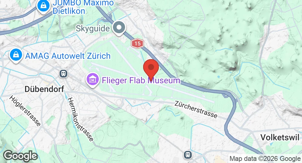Map of Dübendorf Air Base
