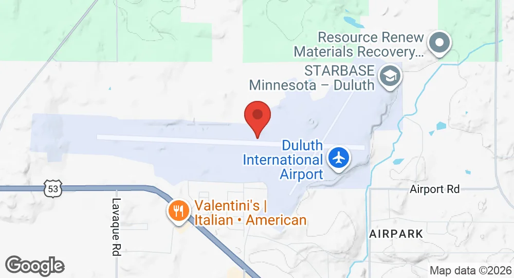 Map of Duluth Air National Guard Base